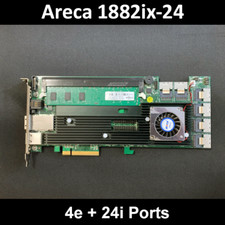 Areca ARC-1882IX-24 4GB Cache PCIe 3.0 x8  4e  24i Ports SAS/SATA RAID Card