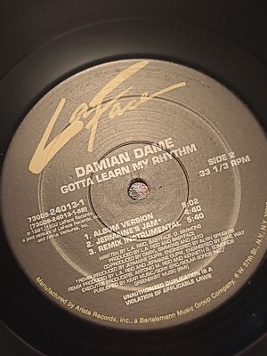 CDSプロモ DAMIAN DAME Gotta Learn My Rhythm Damian Dame – Gotta Learn My Rhythm - Promo 12