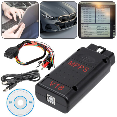MPPS V18 ECU-Chip-Tuning-Tool + Multiboot-Tricore-Adapterkabel automatische