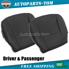 Driver & Passenger Bottom AC Seat Cover Black For 2007-2012 Lexus LS460 LS600h L