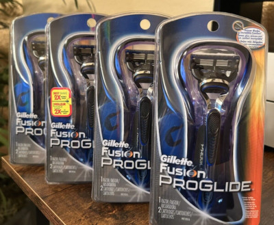 Gillette Fusion ProGlide Razor & Cartridge Lot of 4
