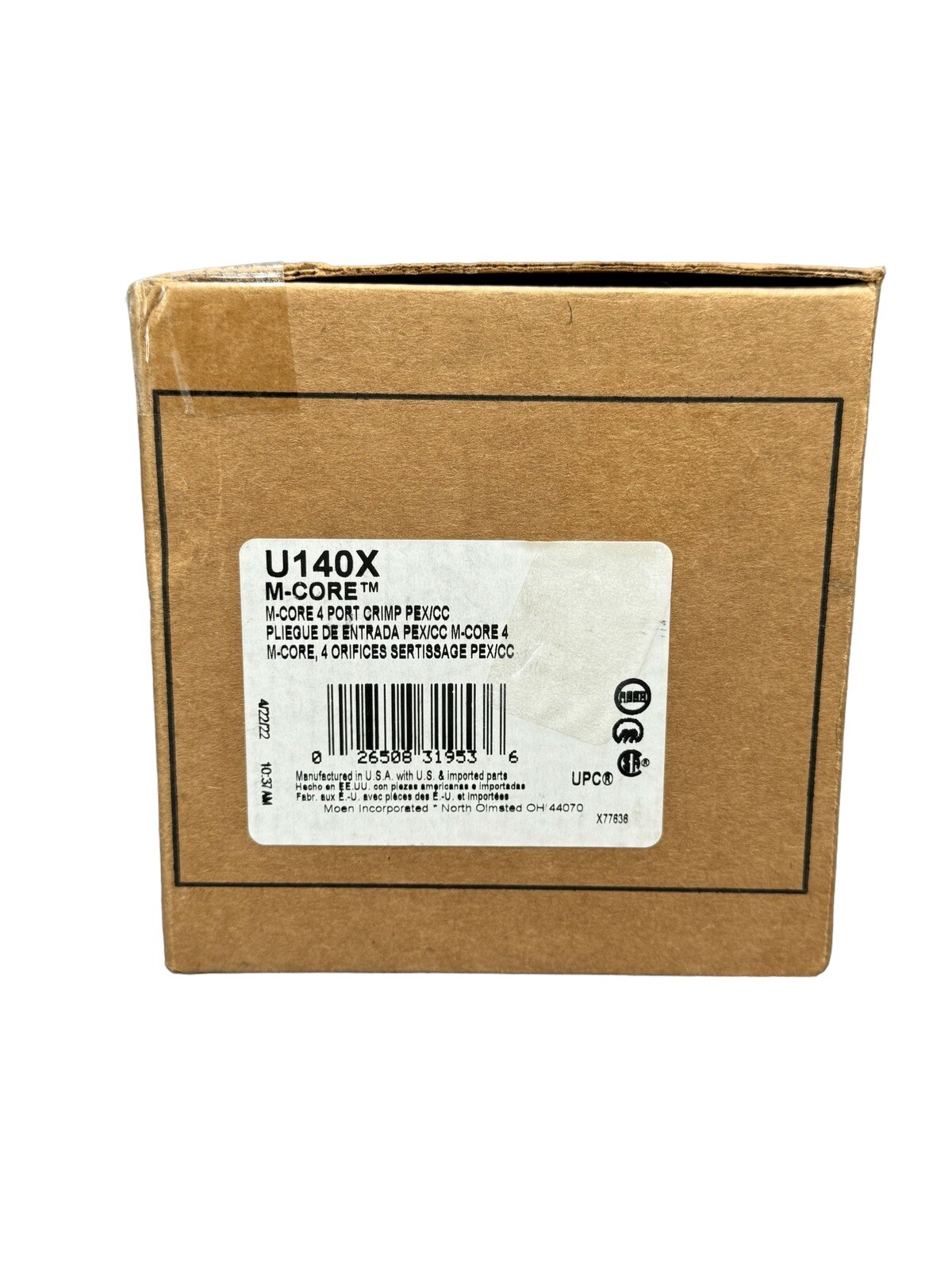 Moen U140X M-Core 4 Port Pressure Balanced 1/2