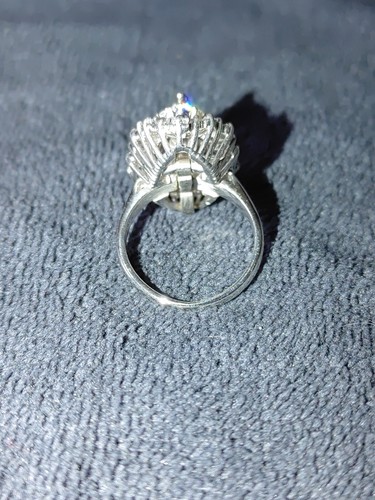 Lady's Platinum and Diamond Ballerina Ring/Pendant Size 4.25 *READ DESCRIPTION* - Picture 12 of 24