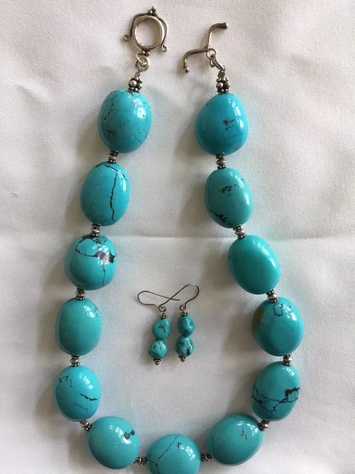 Super chunky turquoise jewelry - Gem