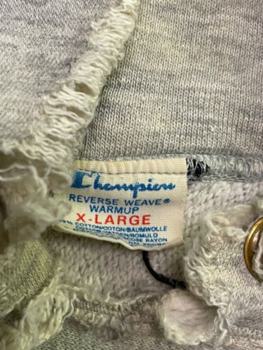 VINTAGE 1980s CHAMPION REVERSE WEAVE HOODIE size XL GRAY MADE IN USA - Picture 8 of 11