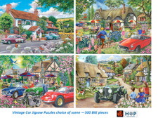 Classic Vintage Car Jigsaw Puzzle Choice 500 BIG Pieces by House of Puzzles NEW