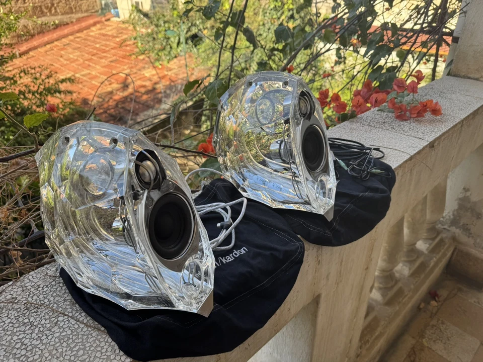 Harman Kardon GLA-55 GLA 55 GLA55 active speakers diffusori da scaffale - Immagine 3 di 4