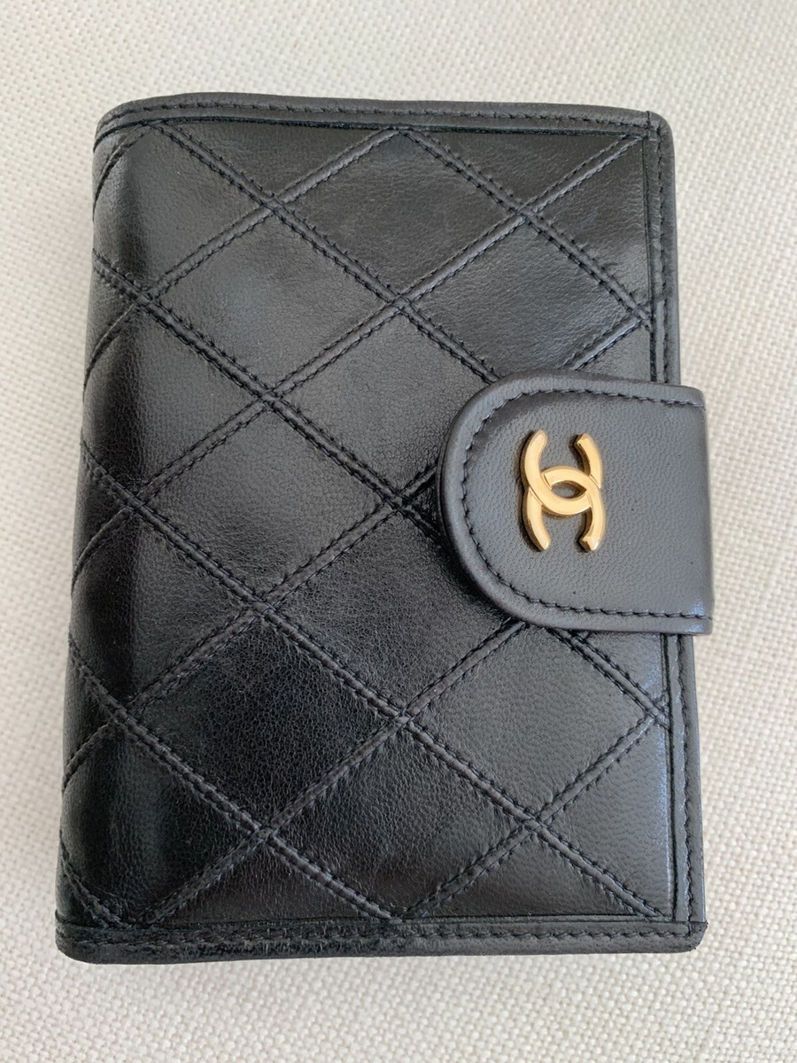 【CHANEL】★Vintage★Lambskin Wallet ラムスキン ウォレット Vintage Chanel Lambskin French Style Wallet w/Coin Pouch | eBay