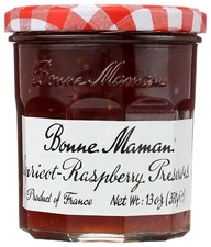 Bonne Maman 100% All-Natural Apricot Raspberry Preserves, 13 oz