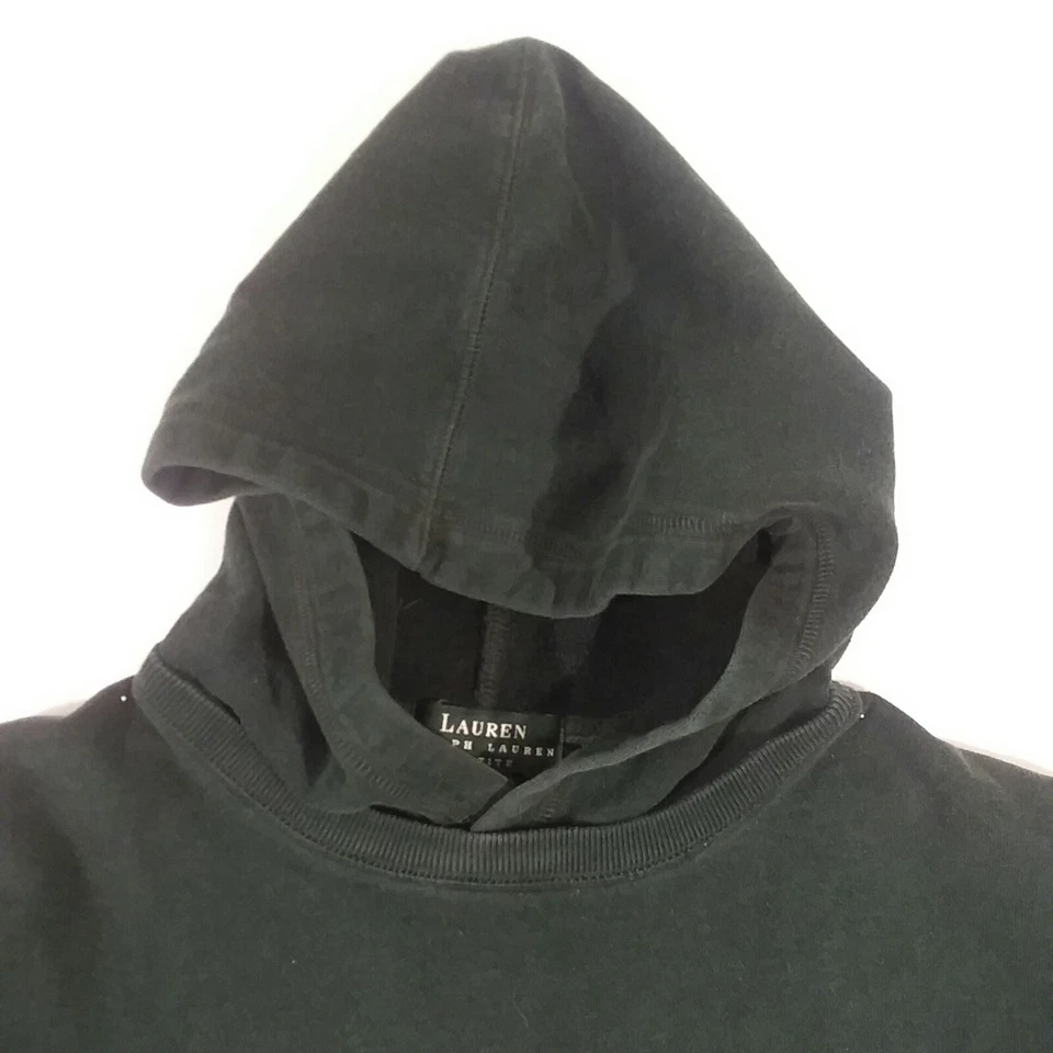 Толстовка с капюшоном женская Lauren Ralph Lauren размер Petite маленький пуловер хлопковая смесь зеленая - Изображение 2 из 4