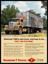 1962 Diamond T Truck Campbell Express Rig New Metal Sign: 9x12" Ships Free