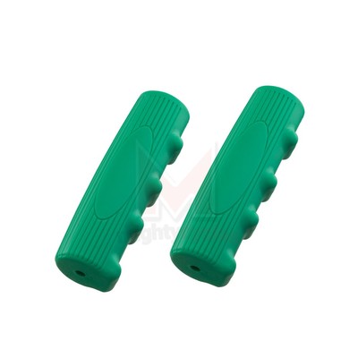 HANDLEBAR GRIPS - MTB, Kraton & Gel, 130mm, Black