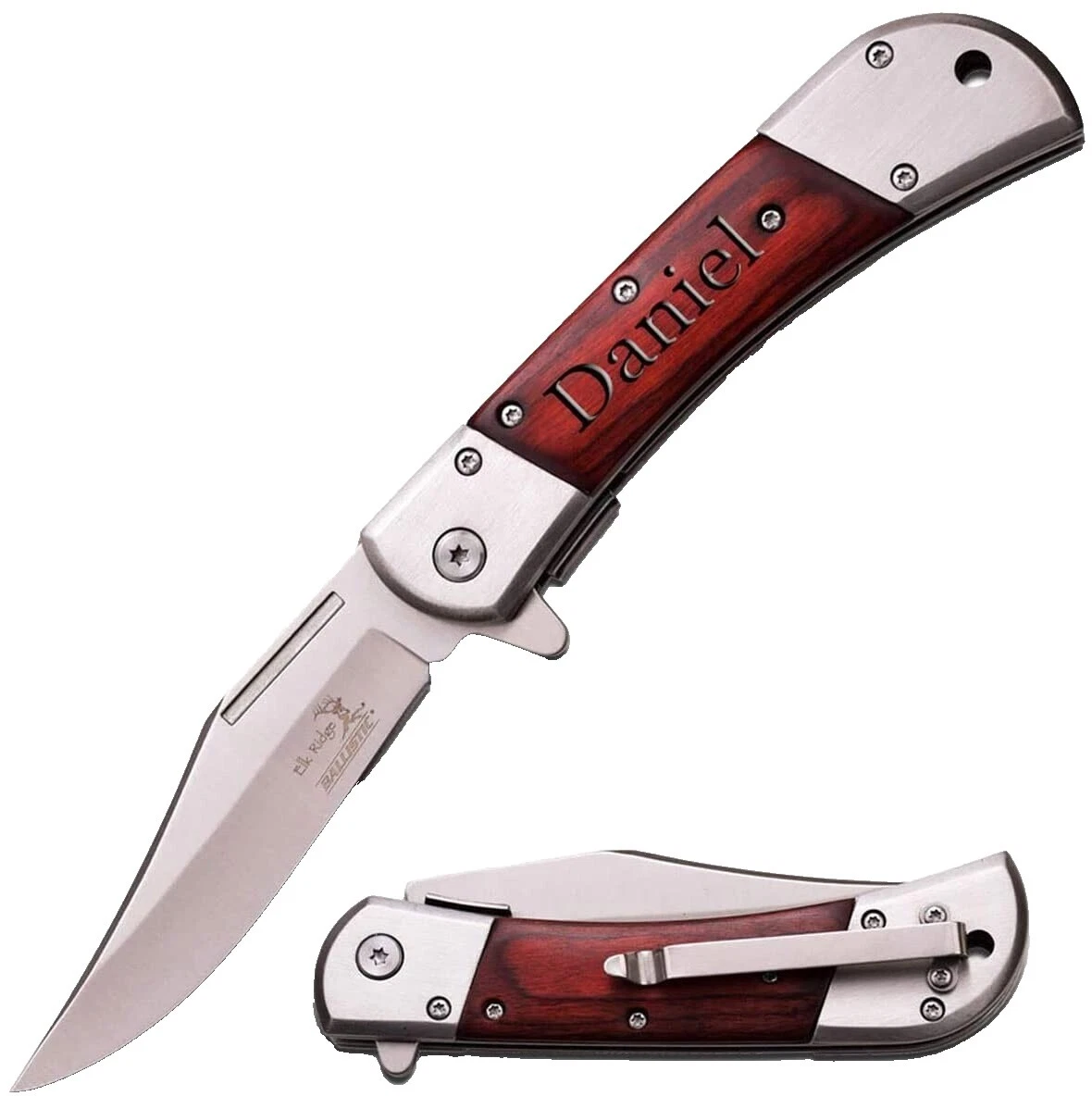 Mango de acero inoxidable Elk Ridge modernos de colección cuchillos plegables producidos en fábricas