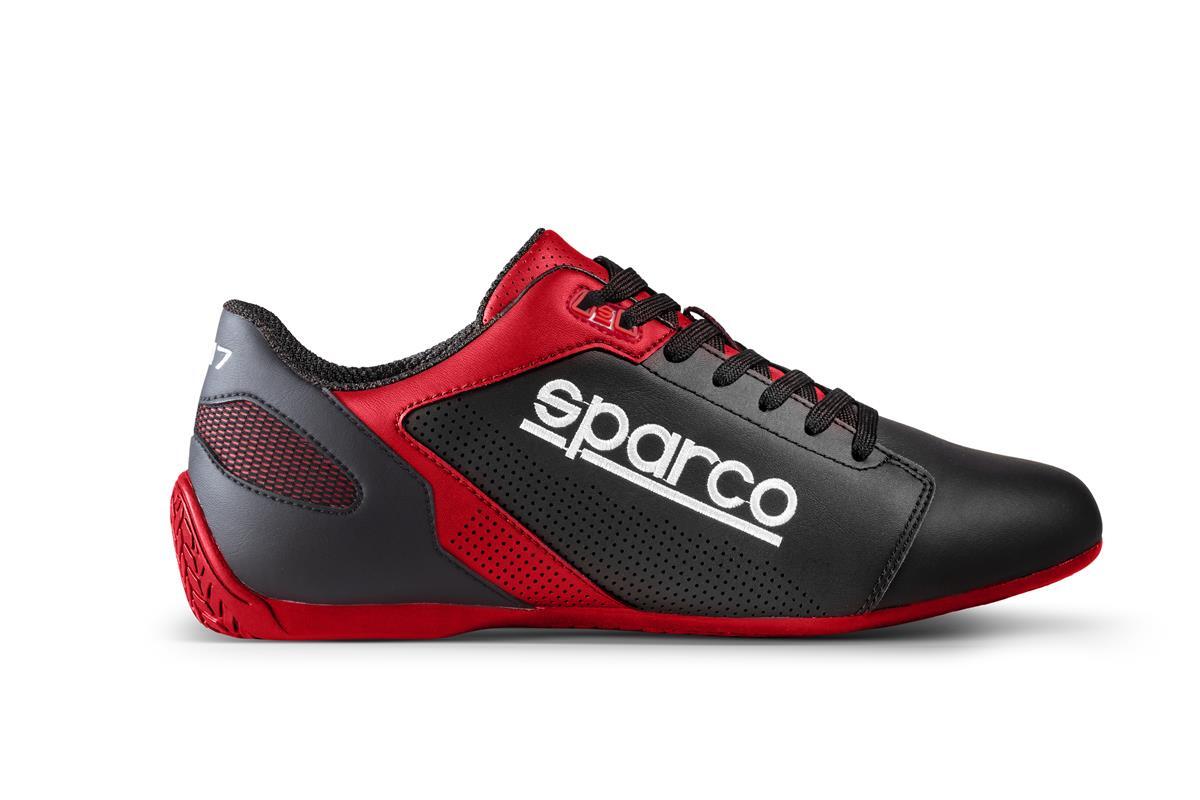 Sparco スポーツシューズ 黒/灰色/赤25センチ未使用品 sparco スパルコ メカニックシューズ S-PARK エスパーク