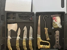 GVDV Hunting Knife Set - 14 Pieces Field Dressing Kit, Portable Deer Hunting