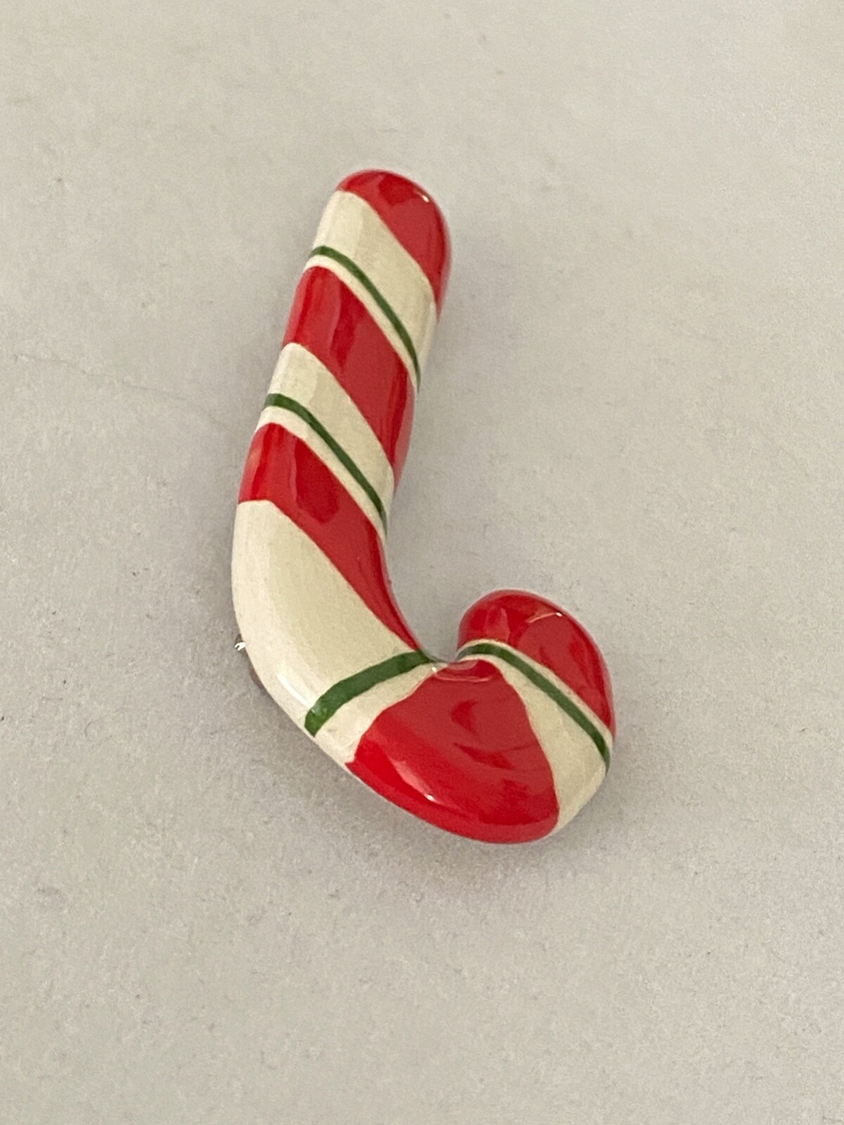 RUBY Z Ceramic CANDY CANE Brooch Pin CHRISTMAS - image 7