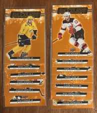 2023-24 Upper Deck Series 2 DAZZLERS ORANGE PARALLEL 13 card Lot Hockey