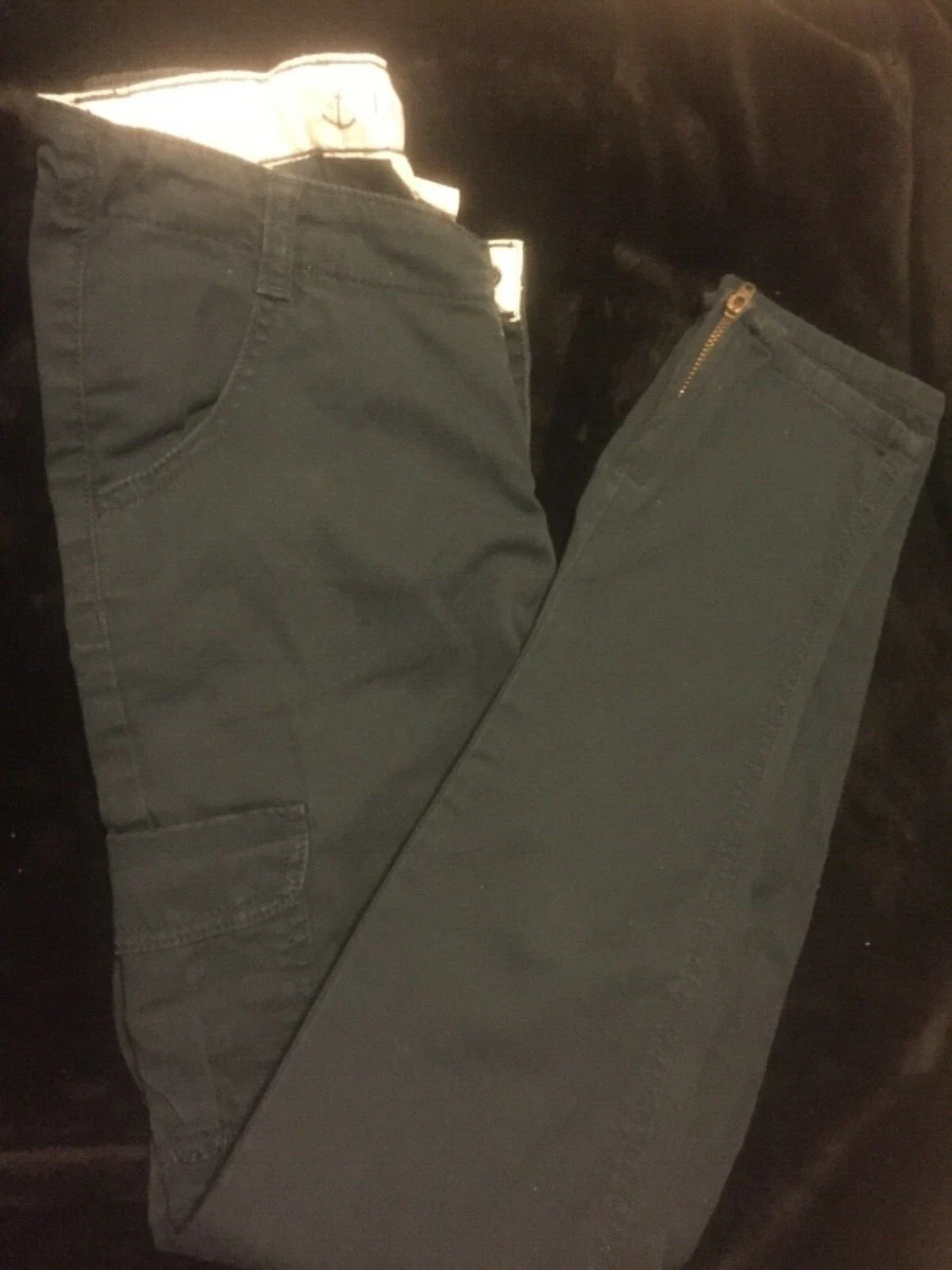 Pantalones Land’s End Azul Marino Niña’s Niño Talla 12 Cintura Ajustable