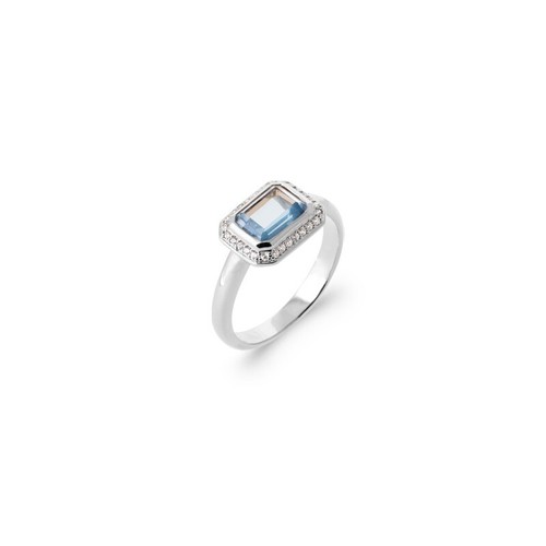 Bague Infini En Argent 925 Avec Zirconium - Rhodié, Garantie Sans Nickel, Neuf Avec étiquettes