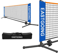 Eastgoing 10 ft Mini Portable Soccer Tennis Net  Pickleball Net System with Bag