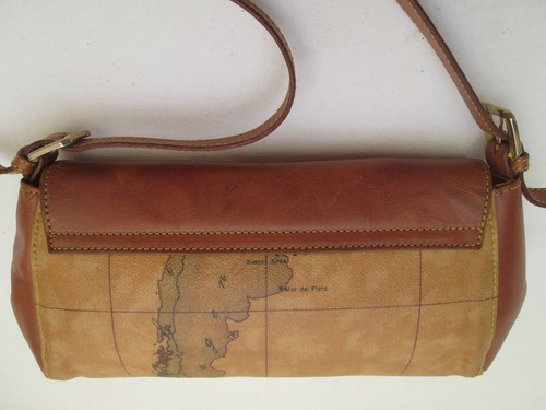 -ALVIERO MARTINI sac à main cuir TBEG vintage bag authentique - Afbeelding 5 van 9