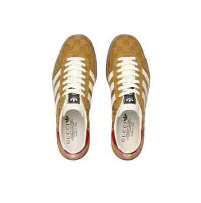 GUCCI × adidas Gazelle Beige / Brown HQ8850 Men's US4-14 New | eBay