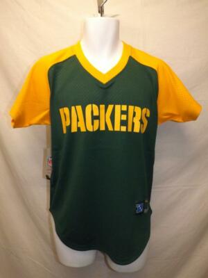 New Green Bay Packers Mens Sizes S-L-XL-2XL Mitchell & Ness V-Neck
