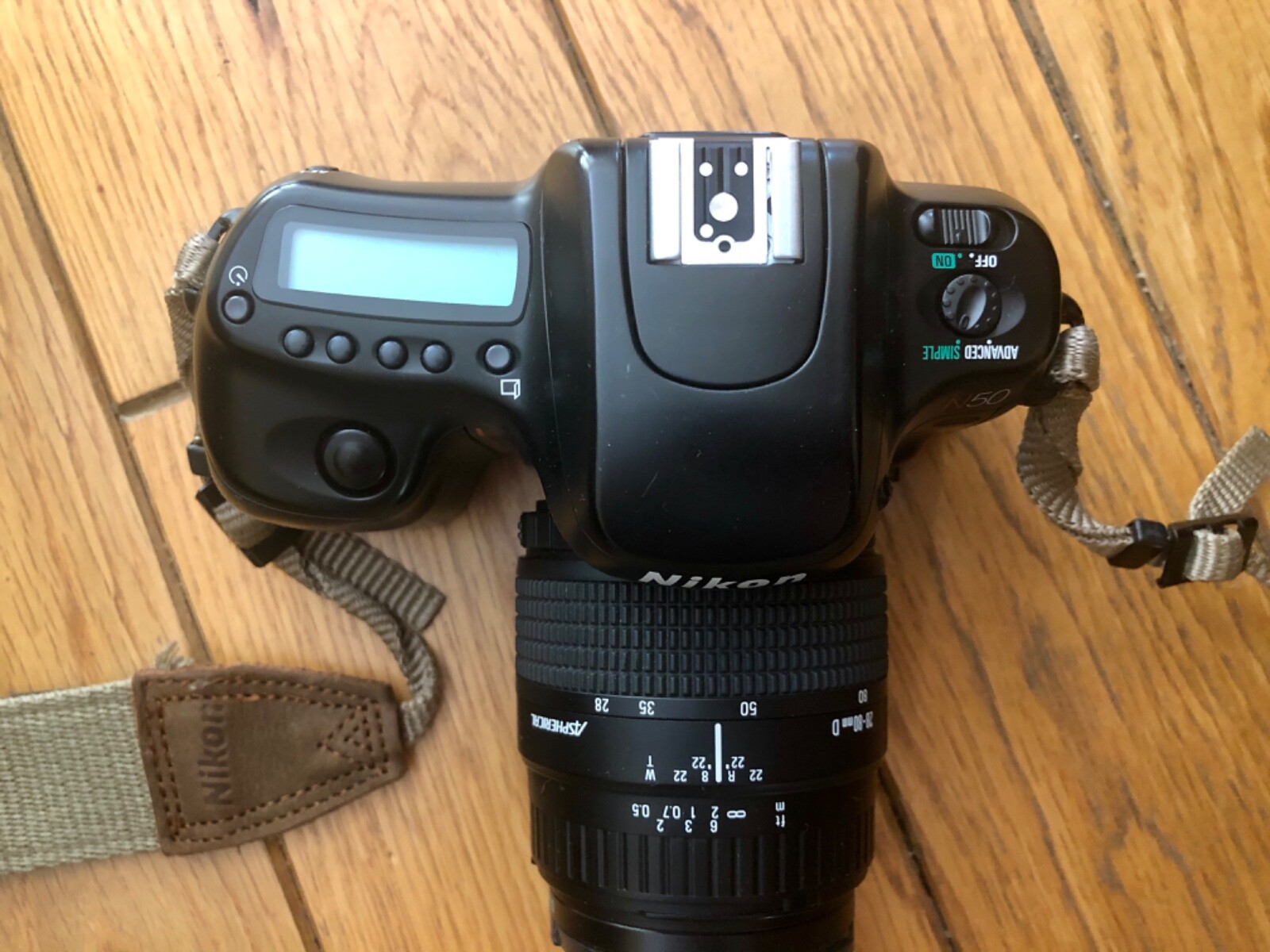 NIKON N50 FILM CAMERA, Quantaray Carrying Case, Manuals eBay