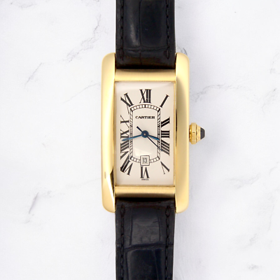 Cartier Tank Américaine Date 18K Yellow Gold Medium Automatic
