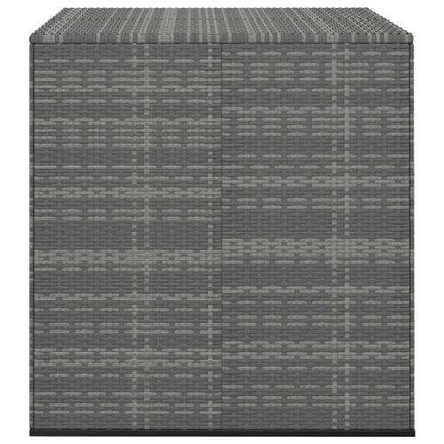 NNEVL Garden Cushion Box PE Rattan 100x97.5x104 cm Grey - Afbeelding 2 van 5