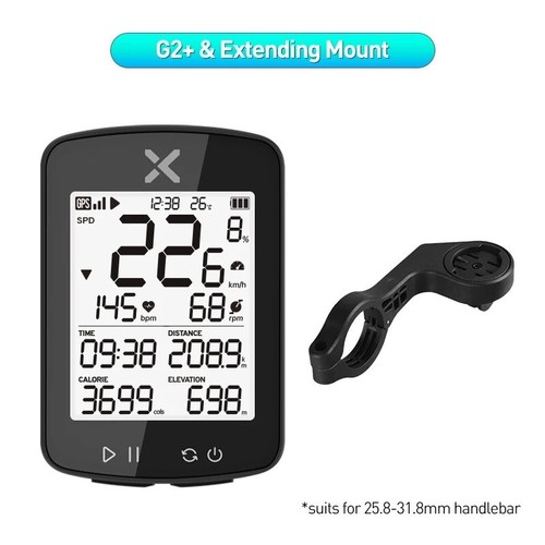 XOSS G2+ GPS Bike Computer Bluetooth ANT+ Cycling Computer+ Bicycle Mount IPX7 - Picture 8 of 14