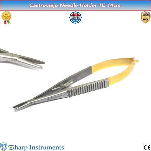 Micro Surgery Instruments Kit Castroviejo Needle Holder Dental Surgical Scissors - Bild 10 von 10