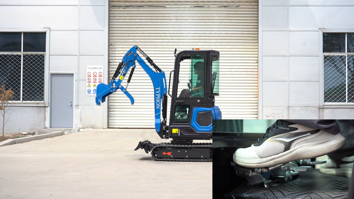 TYPHON 1.8 Ton Mini Excavator EPA Kubota D722 Diesel Engine