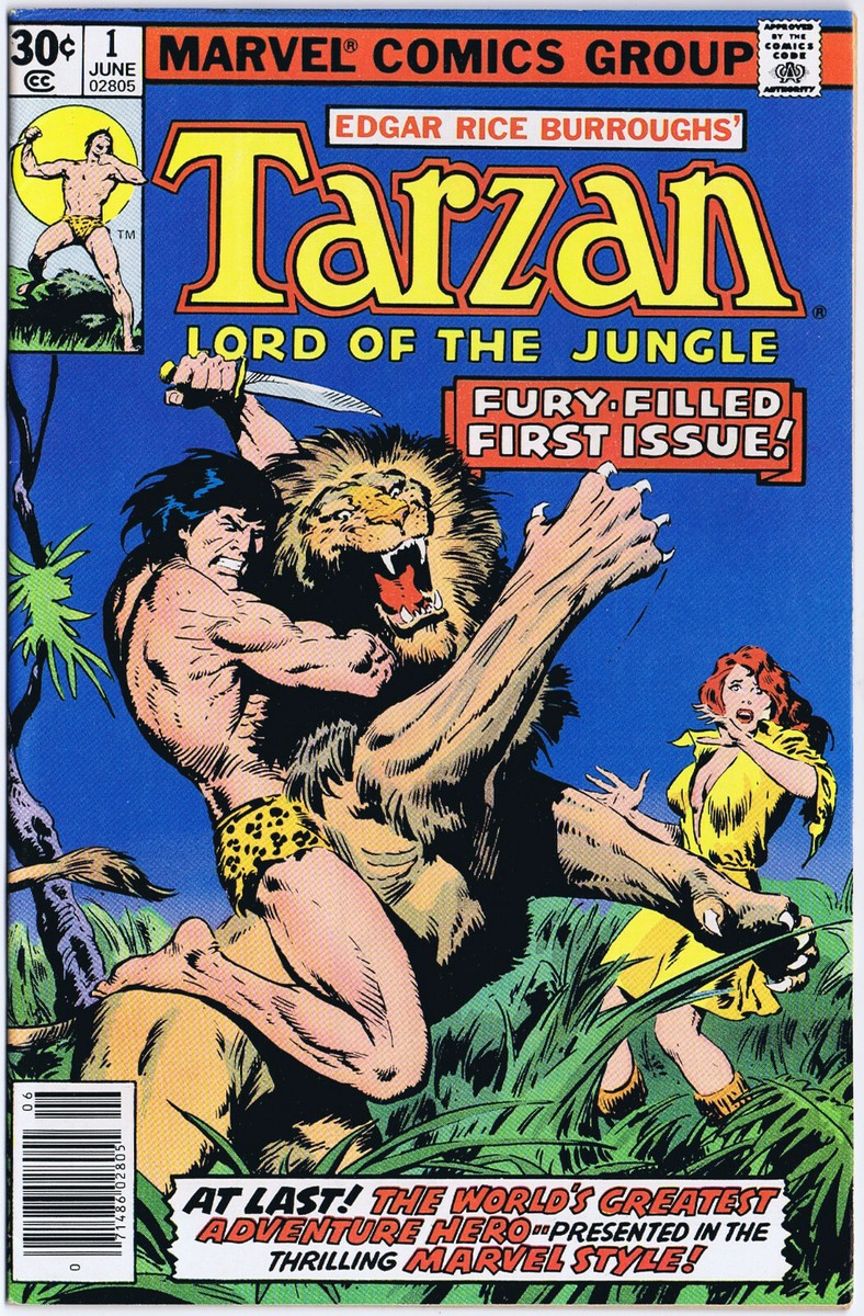 TARZAN Lord of The Jungle 1 Marvel Comics 1977 John Buscema Edgar