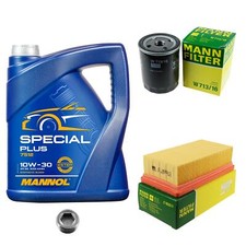 MANN-FILTER Inspection Set MANNOL 5 L 10W-30 Special Plus Pour Fiat Panda 750