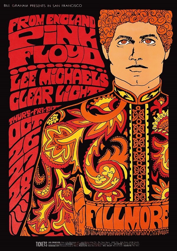 Vintage Music Concert Poster Prints - 60s 70s Rock Band Gig