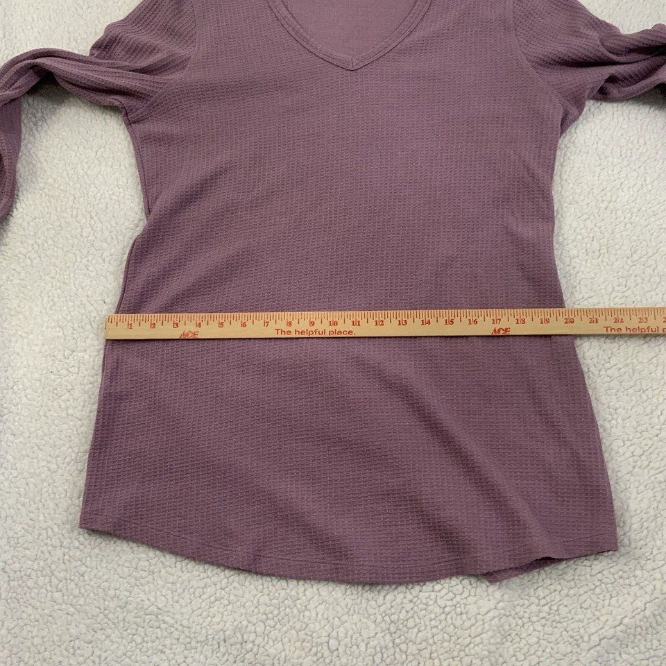 Columbia Womens Large Pine Peak Long Sleeve Thermal Tunic Top Waffle