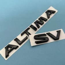 3d Raised Rear Tailgate Letters Emblem For Altima Sv Trunk Lid Badge Gloss Black