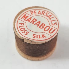 PEARSALL'S MARABOU Floss Brown Silk Fly Tying Body Material 8 Meter spools
