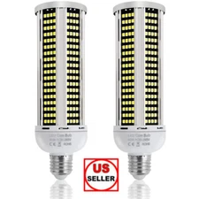 2Pack 600W Equivalent LED Corn Light Bulb 60W 7000Lumen 5000K Daylight White E26