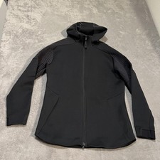 Under Armour UA Storm Golf Jacket Mens Large Black Fitted Full Zip Hoodie