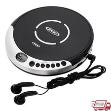 Portable CD Player W/ Bass Boost Anti-Skip FM Radio LCD Display Earbuds New
