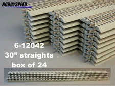LIONEL FASTRACK 30 INCH LONG STRAIGHT TRACK FULL CASE O GAUGE 6-12042 (24) NEW