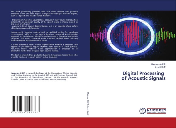 Maamar Ahfir (U. A.) | Digital Processing Of Acoustic Signals | Taschenbuch-image