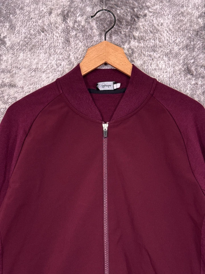 Rapha Track Jacket XL Mens Merino Wool Full Zip Cycling Red Bomber Cycling - Image 2 of 4