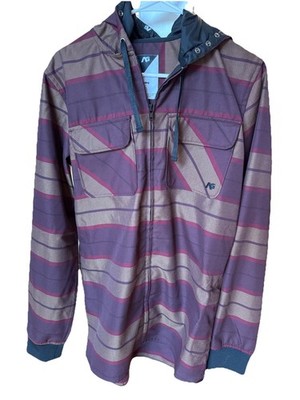 AG ANALOG by BURTON Mens 2016 INTEGRATE  Burgundy/Brown Plaid Jacket Small NEW