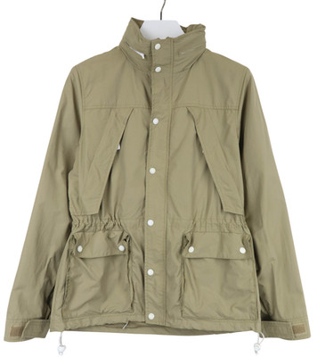 Penfield Jacke Damen M Versteckte Kapuze Verstellbar Beige Tasche Reißverschluss