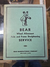 Bear Wheel Alinement Axle Frame Straightening Service Manual Rock Island Il 1961