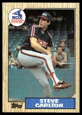 Steve Carlton 1987 Topps #718 White Sox MLB READ FREE SHIPPING AutographDen