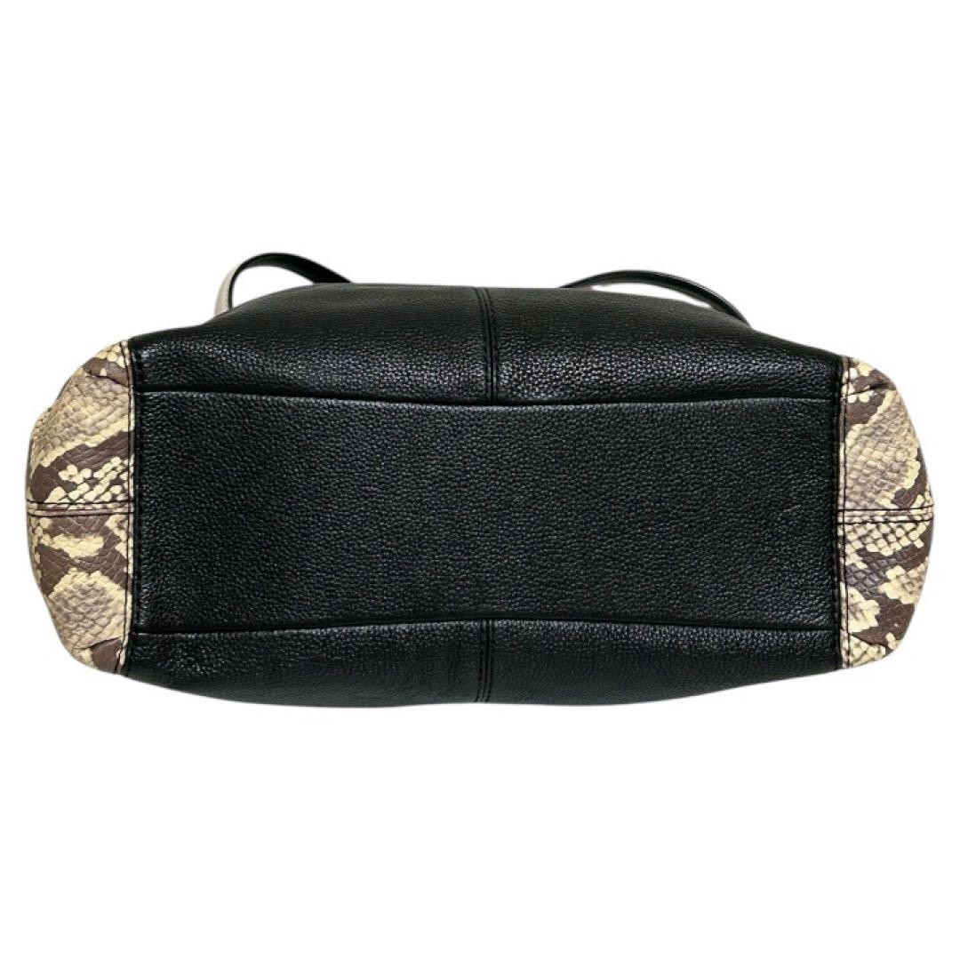 Item COACH Shoulder Bag Handbag Python Pattern - image 4